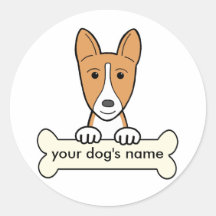 Personlig Basenji Klistermärken