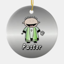 Personlig för prästerskap för ockupationpastor rel juldekoration