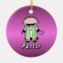 Personlig för prästerskap för ockupationpastor rel julgransdekorationer