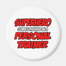 Personlig instruktör för Superhero… Magnet För Kylskåp