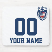 Personlig & skräddarsy USA sport Jersey Mus Matta