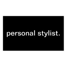 Personlig stylist visitkort mall