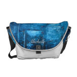 Personligblåttmetall pläterar messenger bag