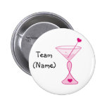 PersonligbröstcancerKnäppas-Rosor coctailar Pins