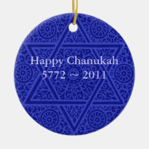 PersonligChanukah prydnad Julgranskulor