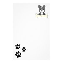 Personligfranskbulldogg Anpassade Brevpapper