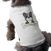 Personligfranskbulldogg Hund T-shirt