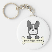 Personligfranskbulldogg Nyckel Ring