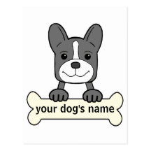 Personligfranskbulldogg Vykort