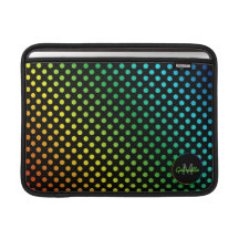 Personligregnbåge: Polka-pricka den Macbook sleeve