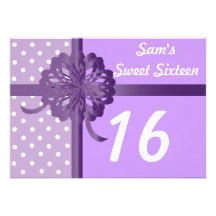 Personligsweet sixteen Invitartion-Skräddarsy Unika Inbjudningar