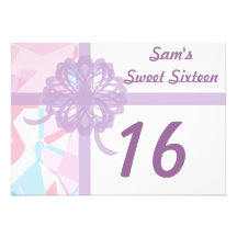 Personligsweet sixteen Invitartion-Skräddarsy Skräddarsydda Inbjudan