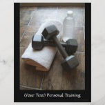 Personligt instruktör eller konditionDumbells hand Personliga Flygblad