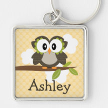 PersonligugglaKeychain nyckelring
