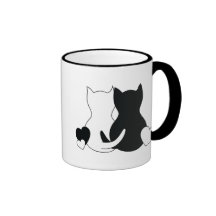 Personligvalentinmugg, kattkattungehjärta