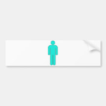 Personmanen undertecknar universell Silhouetteklas Bildekal