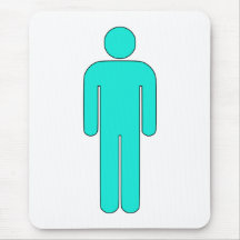 Personmanen undertecknar universell Silhouetteklas Mus Matta