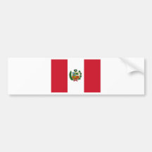 Peru flagga bildekaler