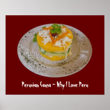 Peruansk Causa - därför jag älskar Peru Posters