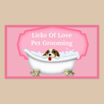 Pet Grooming Business Card visitkort