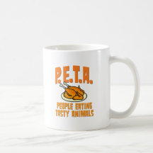 PETA-folk som äter smakliga djur Kaffe Muggar