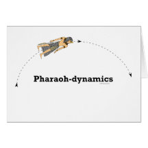 Pharaoh-dynamik Notecard Hälsningskort