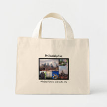 Philadelphia Collage Tote Bag