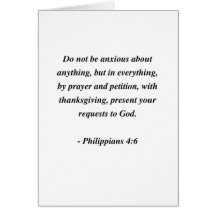 PHILIPPIANS4:6 HÄLSNINGSKORT