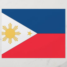 Philippines flagga flyg blad