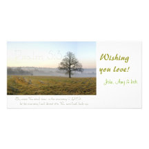 Photocard för Psalm5:3Scripture Skräddarsydda Fotokort