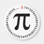 Pi numrerar design magneter för kylskåp
