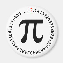 Pi numrerar design magneter för kylskåp