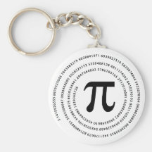 Pi numrerar design nyckelring