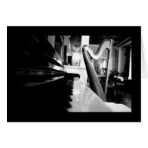 Piano & harpa [hälsningkortet]