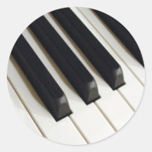 Pianotangentbord Klistermärken