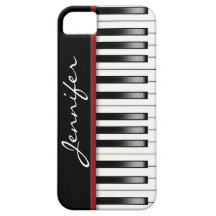Pianotangentbord med namn iPhone 5 Case-Mate skydd