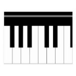 Pianotangentbord Vykort