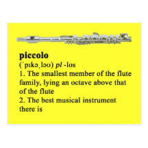 Piccolo definition vykort