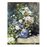 Pierre-Auguste Renoir vas av blommor Vykort