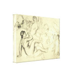 Pierre Renoir - badare Sträckta Canvas Tryck