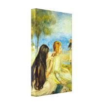 Pierre Renoir - flickor Canvasduk Med Gallerikvalitet