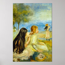 Pierre Renoir - flickor Print