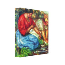 Pierre Renoir - Laundresses Kanvasdukar Med Gallerikvalitet