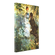 Pierre Renoir - Twosome Sträckt Canvastryck