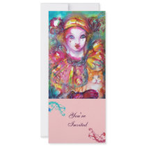 PIERROT MED KATTEN/det Mardi Gras maskeradpartyet