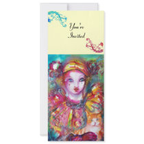 PIERROT MED KATTEN/det Mardi Gras maskeradpartyet