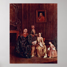 Pieter de Hooch - Tric-Trac spelare Affisch