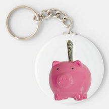 Piggy packa ihop med pengar nyckel ring