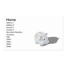 PiggyBank092110 namn, adress 1, adress 2, Co… Visitkort Mallar