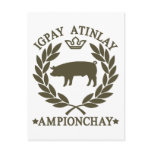 Piglatin Vykort